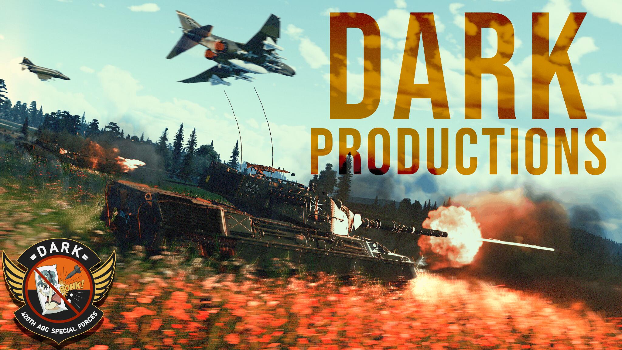 Discovery splash banner for Dark Productions Discord server