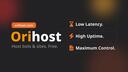 Discovery splash banner for Orihost.com | 24/7 Hosting ™ Discord server