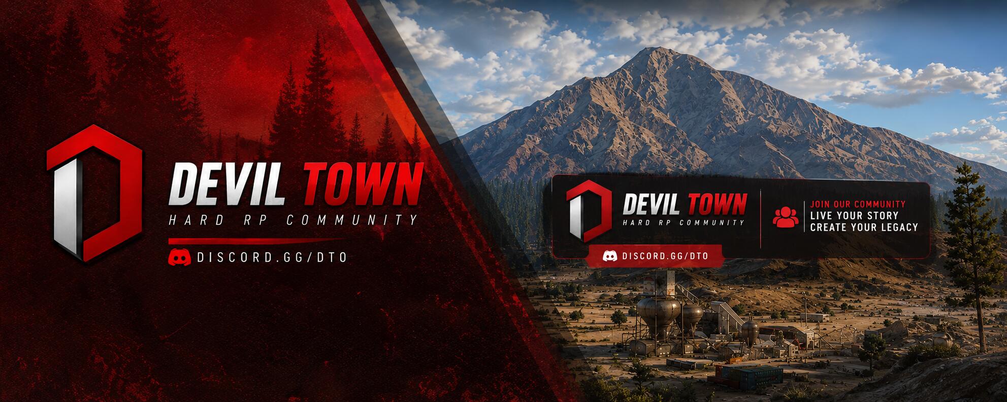 Discovery splash banner for — Devil Town Rp™ . Discord server