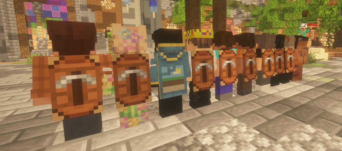 Discovery splash banner for MinecraftCapes Discord server