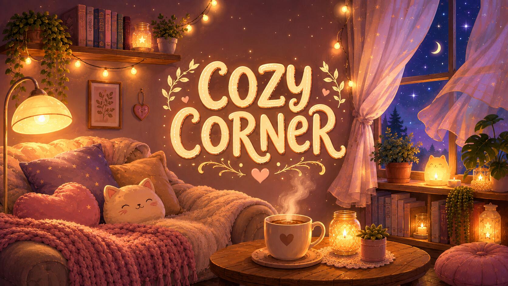 Discovery splash banner for Cozy Corner Discord server