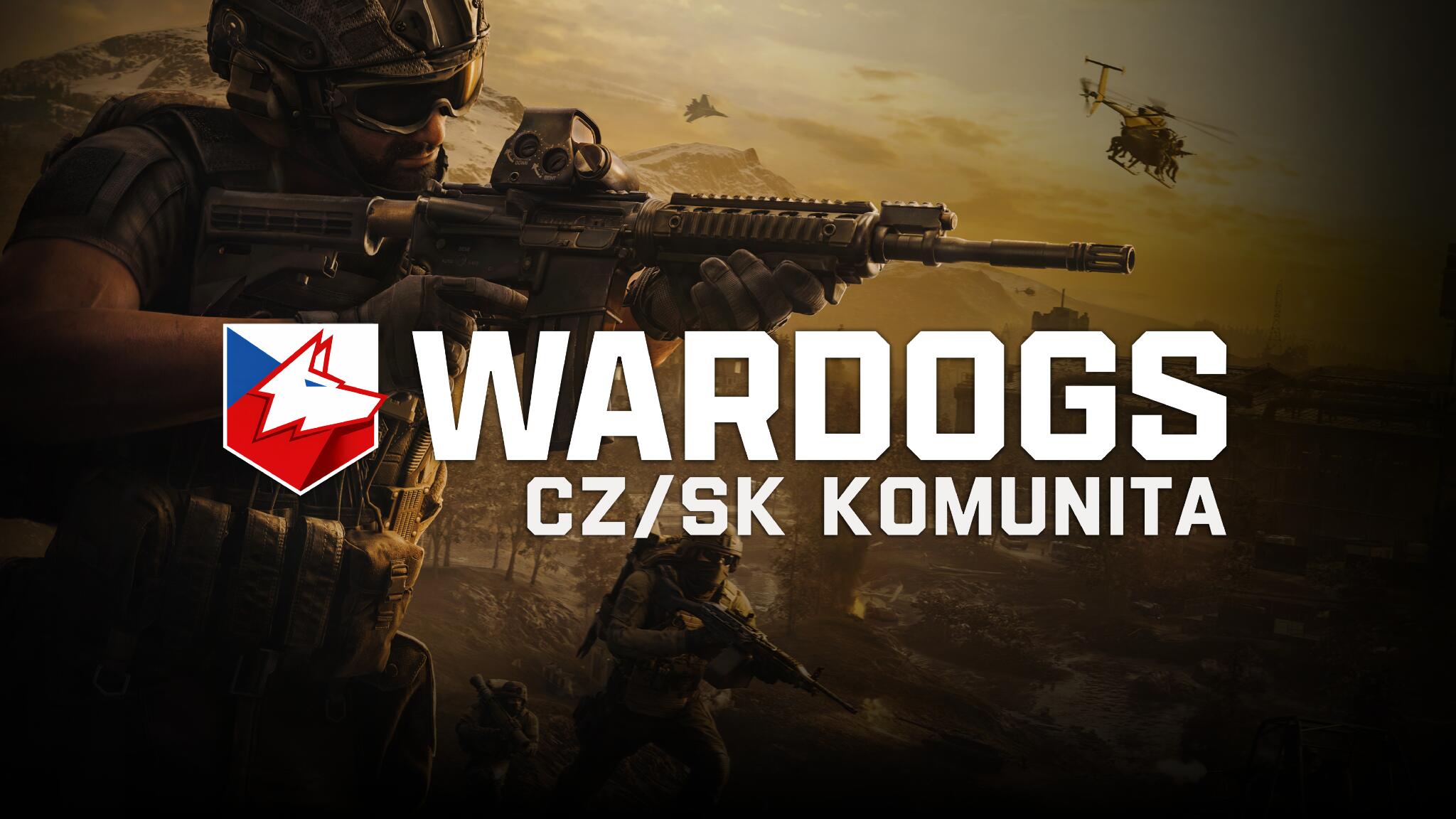 Discovery splash banner for WARDOGS CZ/SK Discord server