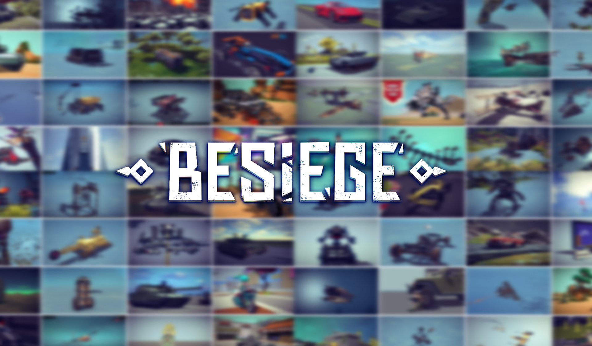 Discovery splash banner for Official Besiege Discord Discord server