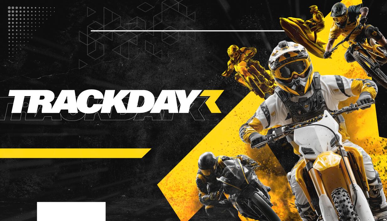 Discovery splash banner for TrackDayR - Videogame Discord server