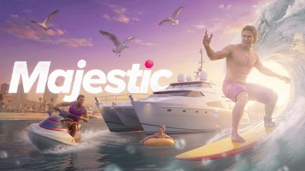 Discovery splash banner for Majestic RP Discord server