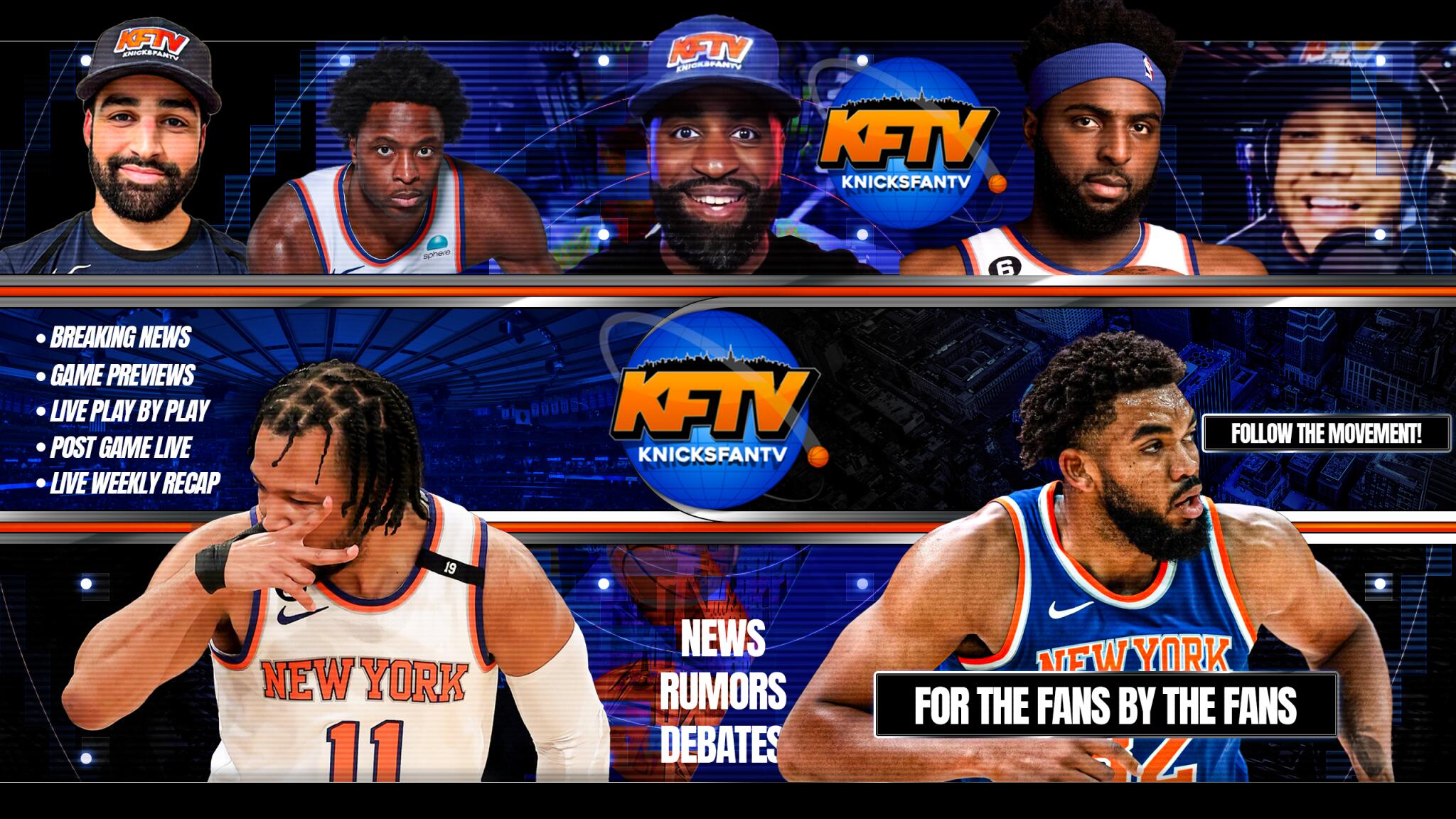 Discovery splash banner for KnicksFanTV Discord server