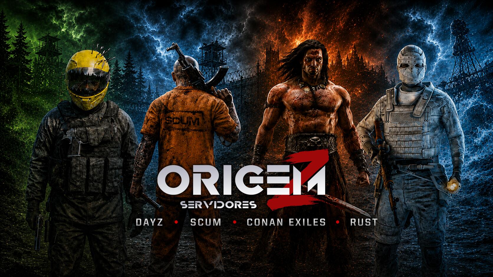 Discovery splash banner for OrigemZ™ Servers Discord server