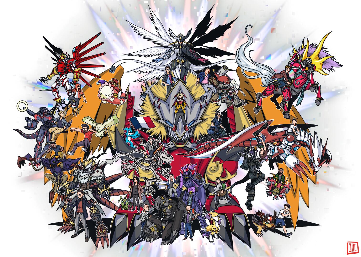 Discovery splash banner for Digimon TCG France Discord server