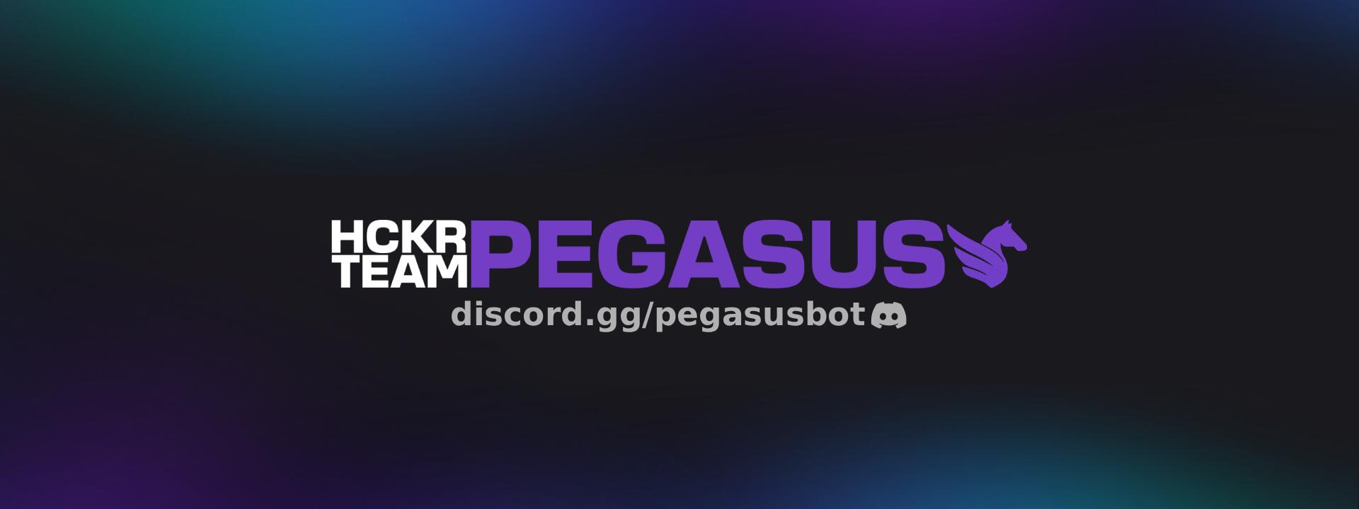 Discovery splash banner for Pegasus Bot • Support (pl/en) Discord server