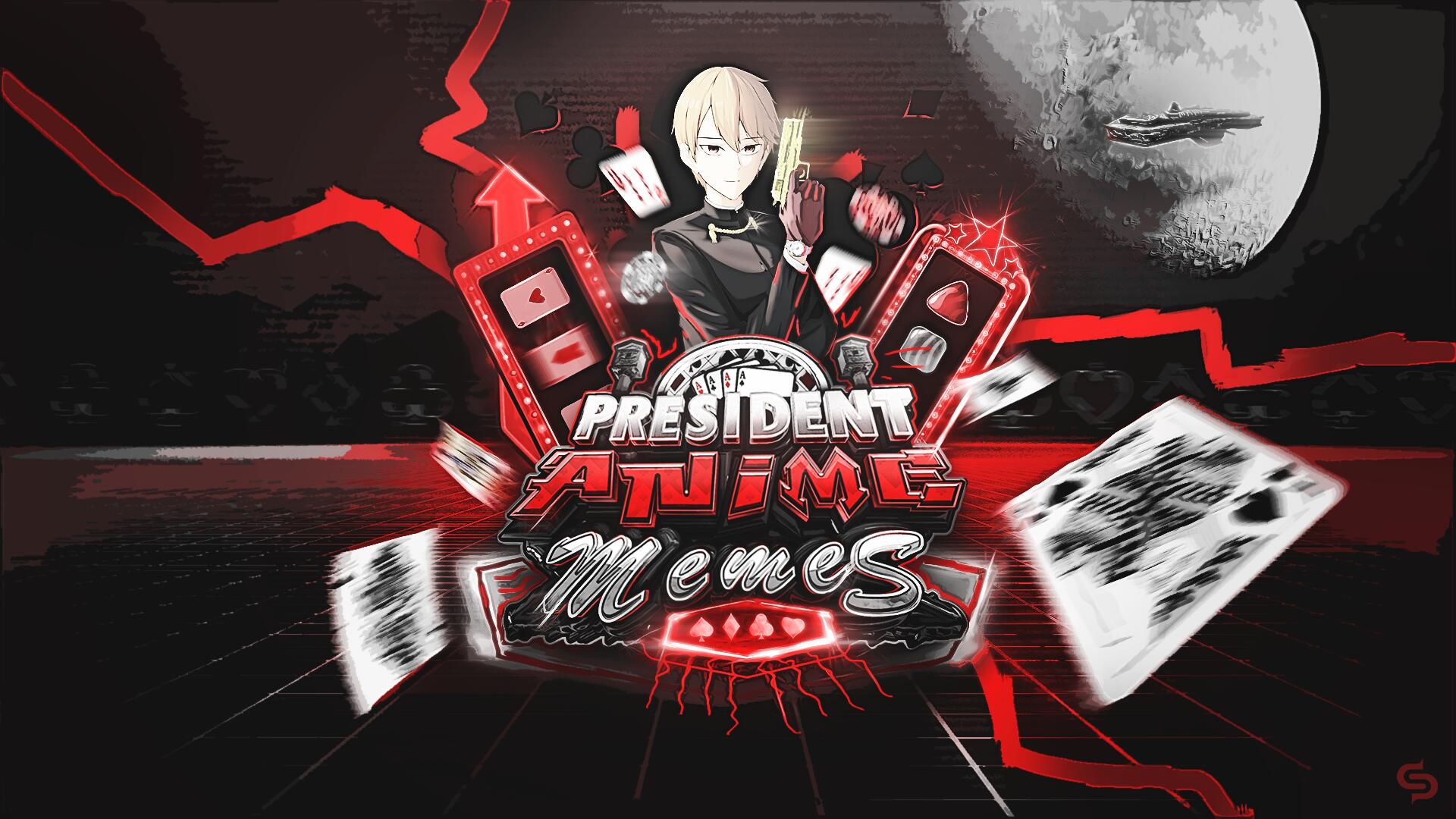 Discovery splash banner for President Anime Memes Discord server