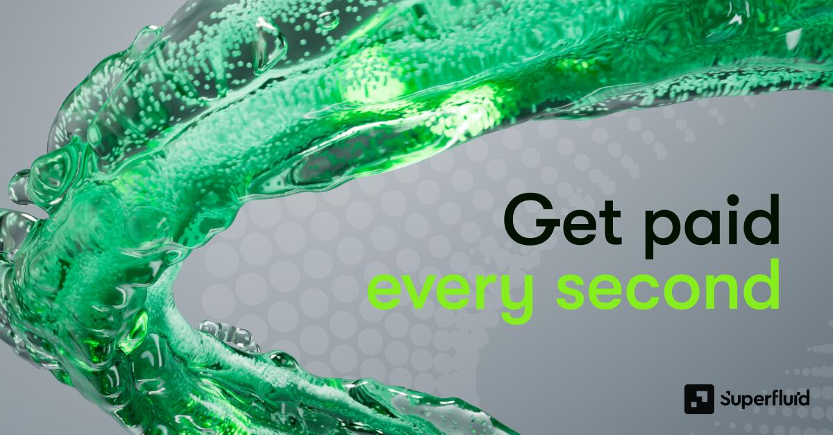 Discovery splash banner for Superfluid Discord server