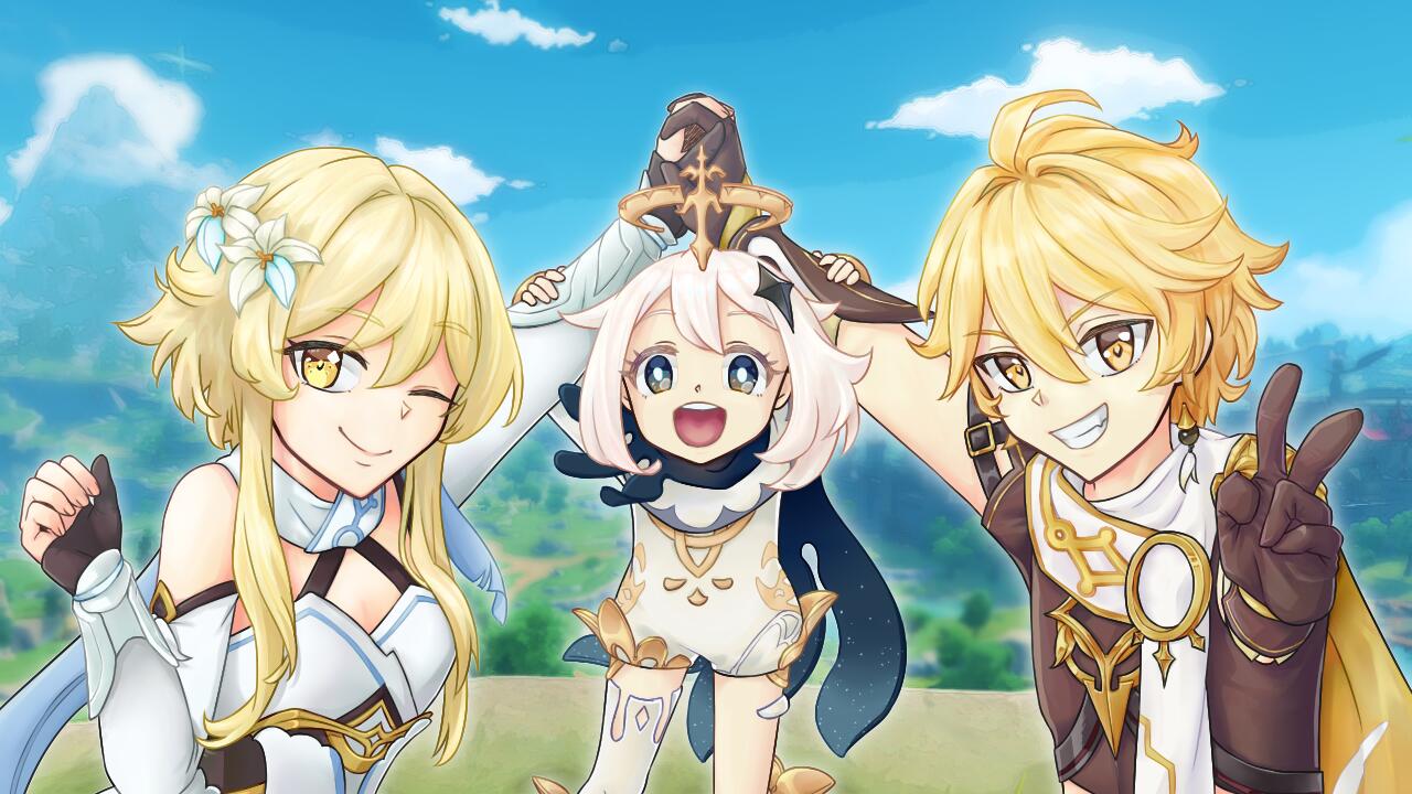 Discovery splash banner for Genshin Impact (JPN) Discord server